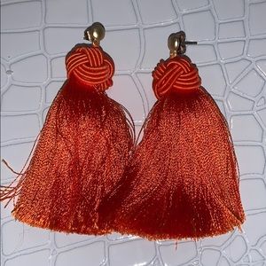 Orange Fantassel Earrings